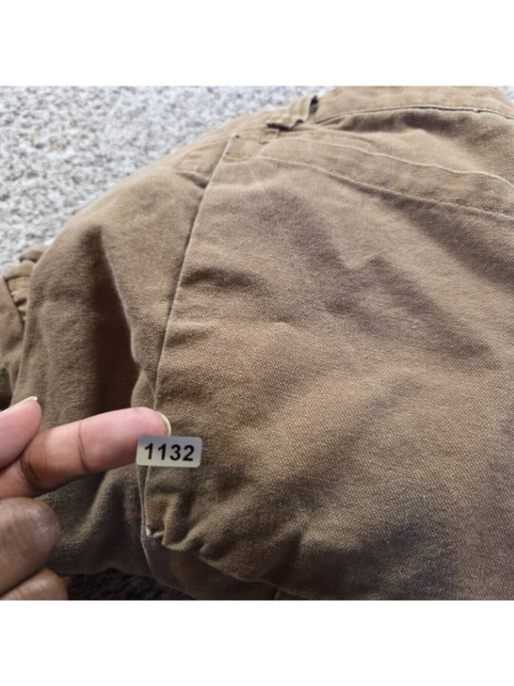 Wolverine Pants Mens 42x26 Canvas Double Knee Workwear Tan Brown Work - Picture 5 of 5